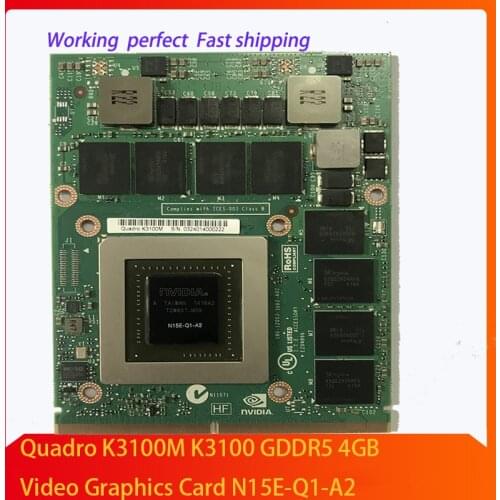 Quadro K3100M K3100 GDDR5 4GB Video Graphics Card N15E-Q1-A2 With X-Bracket For iMac Dell M6600 M6700 M6800 HP 8740W 8760W