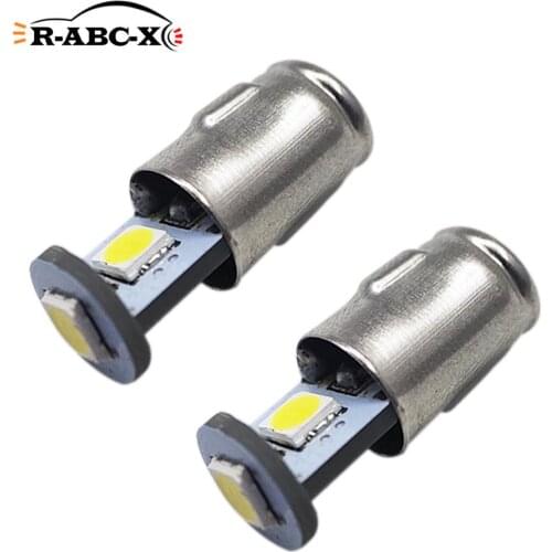 2Pcs 3030SMD BA7S T7 Car Led Panel Light Auto Dashboard Instrument Bulb Motorbike Interior White AC 12V High Brightness 150Lm