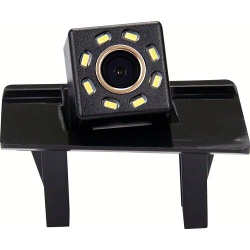 Misayaee Car Rear View Reverse Parking Camera Golden 8 LED for Suzuki Kizashi from 2011 Night Vision Waterproof