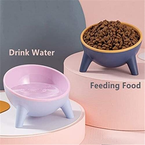 Cat Dog Bowl Stable Stand 15 oz Large Capacity Wide Pet Dish Dishwasher Feeder Bowls Pet Water Bowl for Small Dogs and Cats