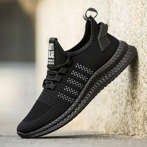 Fashion Sneakers Lightweight Men Casual Shoes Breathable Male Footwear Lace Up Walking Shoe H458