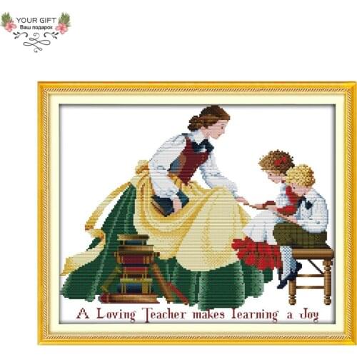 Joy Sunday R648 14CT 11CT Counted and Stamped Home Decor Comfortable Learning Environment Embroidery Cross Stitch kits