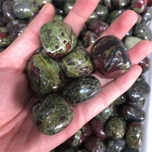 Natural Dragon Blood Stone Tumbled Stone Gemstone Rock Mineral Crystal Healing Chakra Meditation Feng Shui Decor Collection