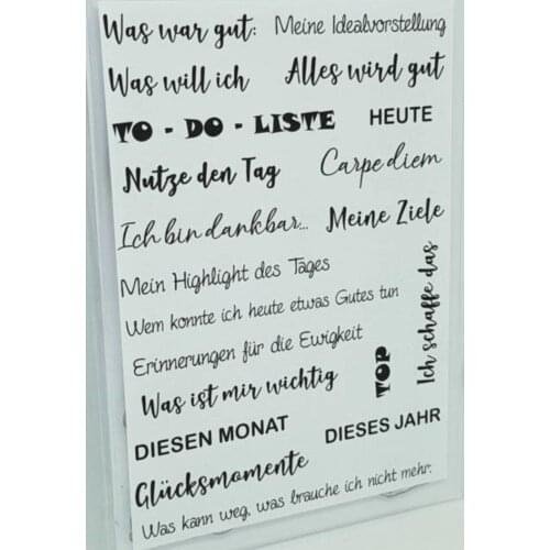 German word Clear Stamp Or stamp for DIY Scrapbooking/Card Making/Kids Fun Decoration Supplies A839