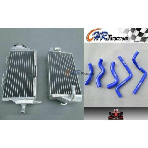 R&L Aluminum Radiator & hose for 2000 2001 Honda CR125R CR 125R CR125 00 01 BLUE