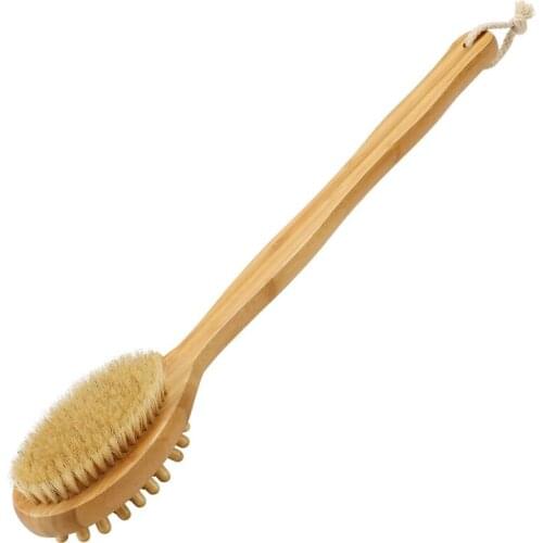 Body Brush for Wet or Dry Brushing-Gentle Exfoliating for Softer, Glowing Skin-Get Rid of Your Cellulite and Dry Skin