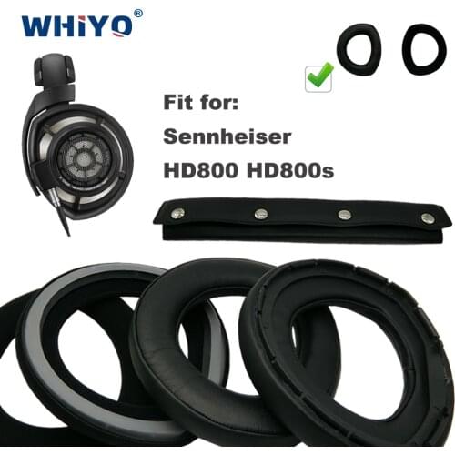 Replacement Ear Pads for Sennheiser HD800 HD800s HD 800 HD 800s 800 s Headset Parts Leather Earmuff Earphone Sleeve Cover