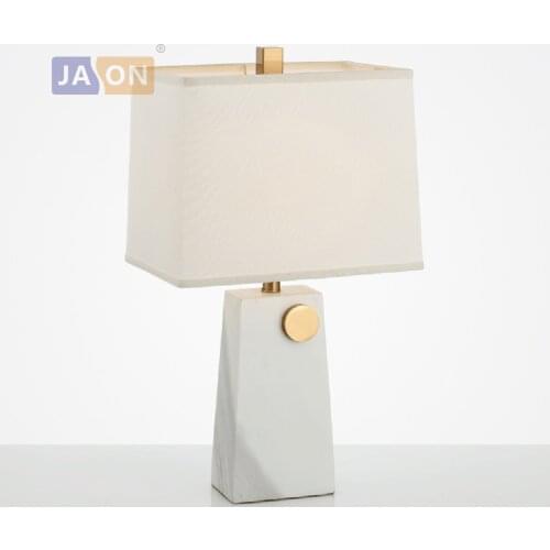 Led e27 Postmodern Iron Fabric Marble LED Lamp. LED Light. Table Lamp. Desk Lamp.LED Dest Lamp For Bedroom Foyer