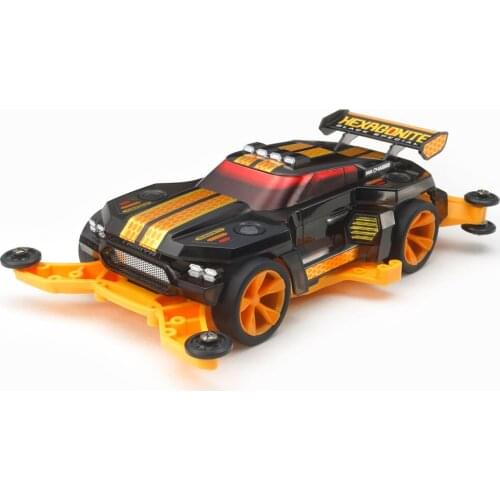 TAMIYA 1/32 Scale Mini 4WD PRO Series Car Model 95565 HEXAGONITE Black Special (MA Chassis)