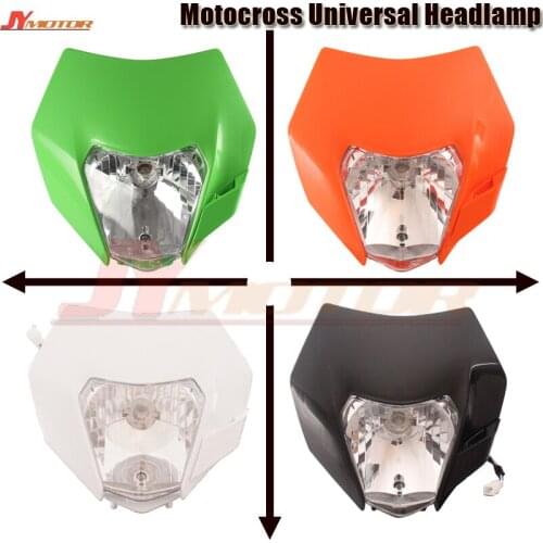 Universal Motocross Headlamp Motorcycle Dirt Bike Supermoto Headlight Fairing For EXC SX F XCF SMR