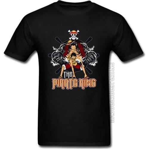 Funny T Shirt One Piece Monkey D Luffy Anime Skull Pirate King New Tshirts Straw Hero Japanese TV Men Tshirt My Hero Academy