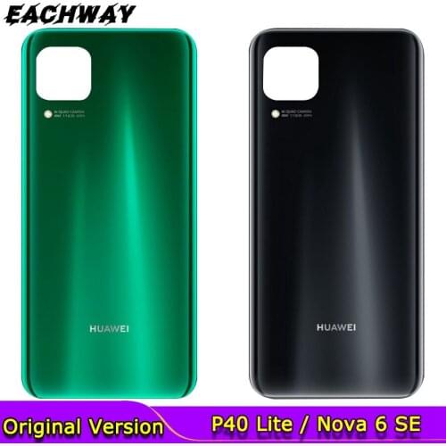 For Huawei P40 Lite Back Battery Cover NOVA 7i Rear Housing Door Case For Huawei P40 Lite Battery Cover Nova 6 SE 6SE Replace