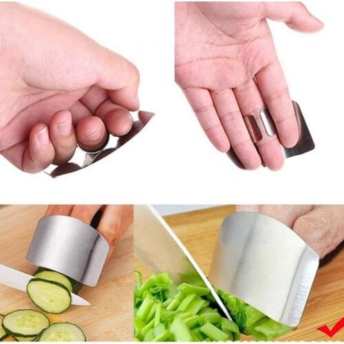 Vegetable Finger Guard Protector Gadgets For Hand Safe Easy Cutting Cooking Tools 1/2PCS Stainless Steel Kitchen Accessories