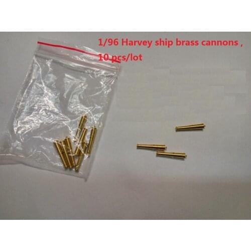 10 pcs/lot Free shipping CNC brass kits classic brass cannons for Scale 1/96 HARVEY 1847 sail boat model