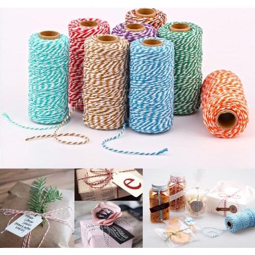 100Meters Cotton Bakers Twine String Cord Glass Bottle Gift Box Decor Craft