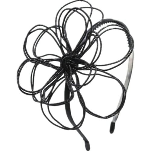 2021NEW winter STYLE fashion shirmmer wire flower and butterfly design girls fashion hair accessories