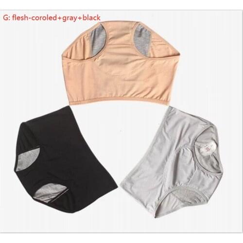 3pcs/Set Cotton breathable sanitary pants Menstrual Panties Women Sexy Pants Leak Proof Incontinence Underwear