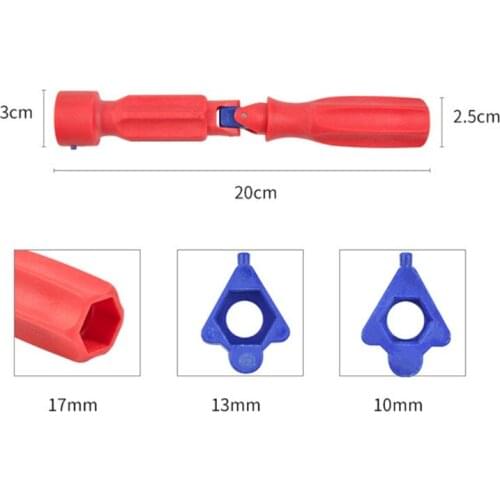 Rela Toilet Seat Installation Wrench with Longer Application 17/13/10mm 3 Pieces Professional Toliet Repairing Universal