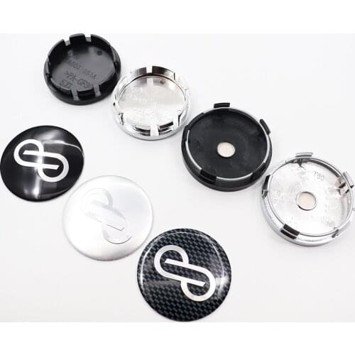 4pcs 56mm or 60mm ENKEI Car Logo Wheel Center Cap Rim Badge Covers Decal Auto Refit Creative Decoration Emblem Sticker