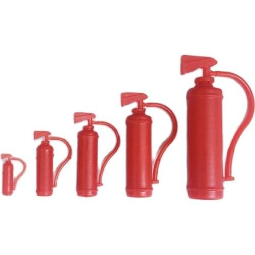 5pcs Fire Extinguisher Model ABS Injection Molding Simulation Car-model Garage Scene Decoration Remote Control Ship Model Parts