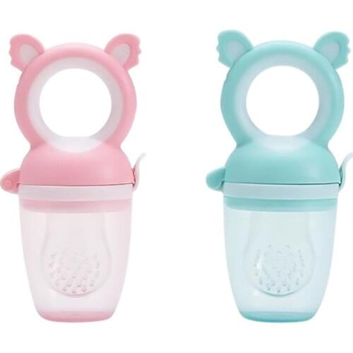 Baby Nipple Fresh Food Silicone Baby Pacifiers Feeder Cartoon Koala Kids Fruit Feeding Nipple Safe Supplies Teat Pacifier Bottle