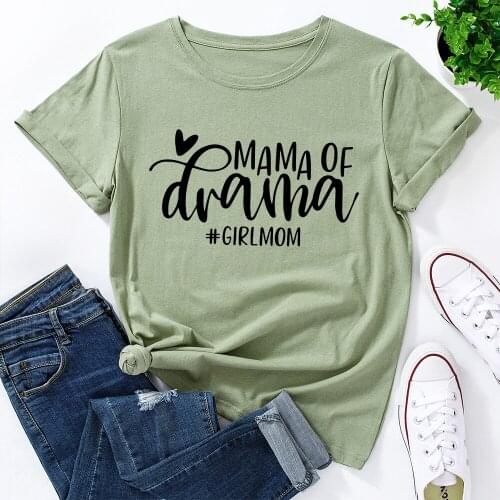 Girl Love Mom Mothers Day Graphic T Shirts for Women 100%Cotton Short Sleeve Tee Female Shirt Tops Summer Casual Print Clothes