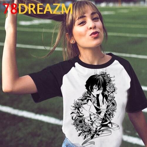 Bungou Stray Dogs t shirt male harajuku kawaii couple print t-shirt graphic tees women harajuku