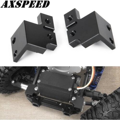 AXSPEED RC Car Servo Mount Plate Kit Aluminum Alloy Servo Accessories for 1/10 Axial SCX10 II 90046 RC Crawler Car Parts
