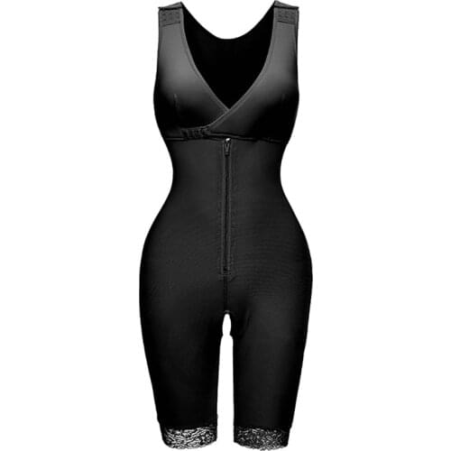 Push Up Shapewear Women Full Body Shaper Plus Size Bodysuit Thigh Trimmer Waist Trainer Slimming Abdomen Reducer