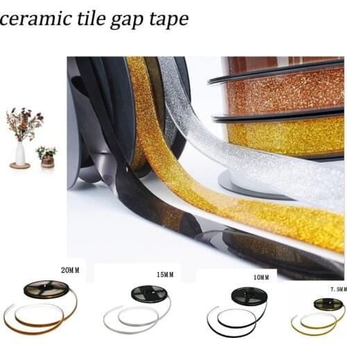 6 Meters/roll Ceramic Tile Gap Tape Mildewproof Waterproof Gap Tape Self-adhesive Beauty Edge Wall Floor Gap Line Stickers Tape