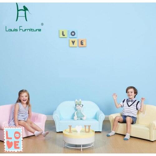 Louis Fashion Children Sofas Baby Candy Color Children Cartoon Animals Easy Animals Double