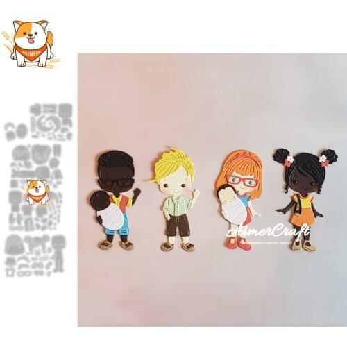 Family Series Metal Cutting Dies Mold Knife Scrapbooking Stencil DIY Embossing Craft Die Cuts Card Making New Dies For 2021