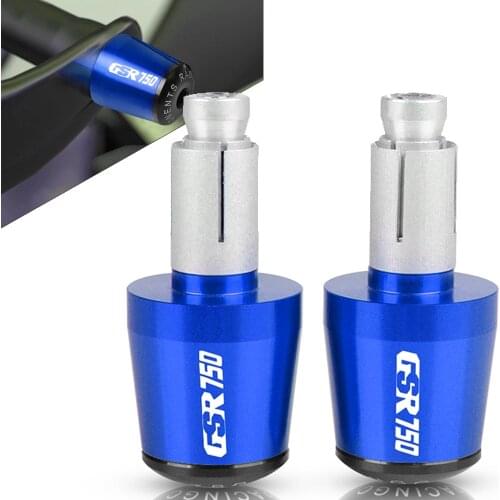 Motorcycle 7/8'' Handlebar Grips Handle Bar Cap End Plugs FOR SUZUKI GSR 750 GSR750 GSX-S750 2011 2012 2013 2014 2015 2016