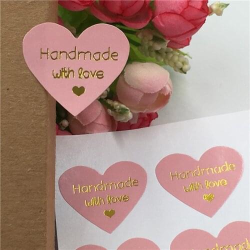1200Pcs Self-Adhesive Sticker Labels for Jewelry Box Weeding Candy Festival Gifts Packing Heart Shape Thank You Seal Stickers