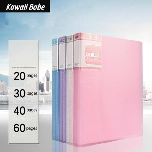 Desk Organizer File Folder A5 20/30/40/60 Page Document Folder for Files Sorting Supplies Office School Supplies Document Case