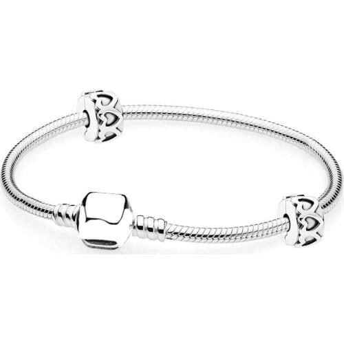 NEW Book Di 100% 925 Sterling Silver MOMENTS Bracelet Starter Set fit DIY Original charm Bracelets jewelry A set of prices