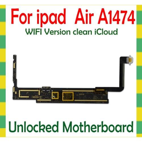 Unlock Mainboard Original For iPad 5 Air A1474 A1475 WLAN Cellular Version Motherboard 16G 32G 64G Logic Mother Board Full Chips