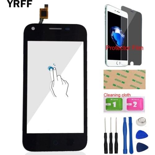 4.0'' Mobile Front Glass For ZTE L110 L 110 Touch Screen Digitizer Panel Len Sensor Capacitive Tool Protector Film Adhesive