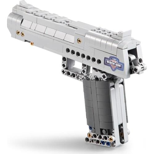 High Quality Plastic 307 PCS Desert Eagle Pistol MK23 Gun Assemblling Block For Kids Educational Toy Birthday Gifts