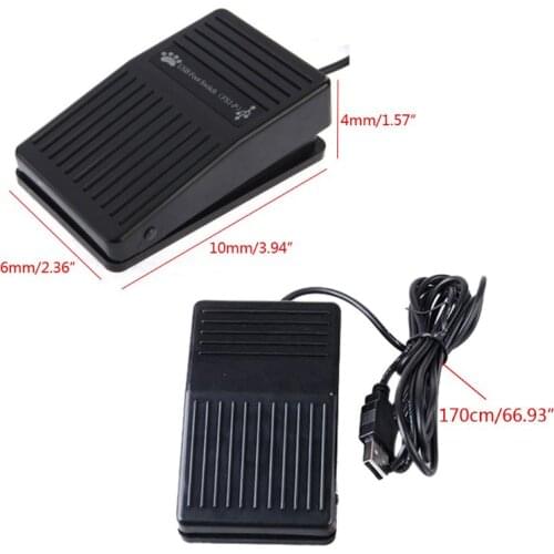 Plastic USB Single Foot Switch Pedal Control Pre-Progr Key for Keyboard Mouse PC S15 20 Dropshipping