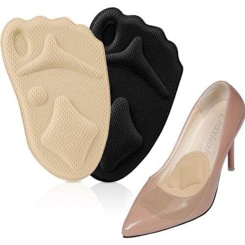 4D Sponge Forefoot Pad High Heel Insole Anti-pain Pad Sweat-absorbent Breathable Non-slip Shoe Pad Comfortable Adjustable Size
