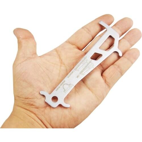 Stainless Steel Bike 2 In 1 Chain Checker MTB Bike Road Bicycle Chain Wear Loss Indicator Measurement With Chain Hookz
