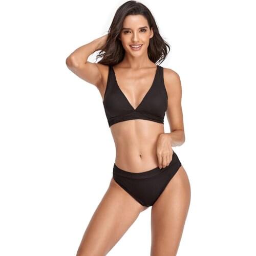 Sexy Triangle Push Up Bikini Set Brazilian Bikinis Women Padded Swimwear Female Biquini Halter Bathing Suits Beach Wear Bathers