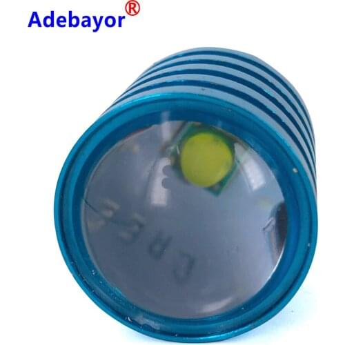 10PCS 1156 for CREE LED Chips Q5 7W High Power BA15S Car LED Bulb Auto Lamp with Projector Lens Tail Light (Blue) Shell