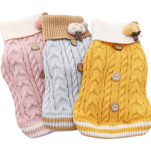 Dog Sweater Winter Pug Clothes French Bulldog Clothing Poodle Bichon Schnauzer Dog Outfit Coat Dropshipping Pet Costume Apparel