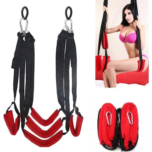 Outdoor Sex Erotic Toys Swing Soft Material Sex Furniture Fetish Bandage Love Adult Game Chairs Hanging Door Swing