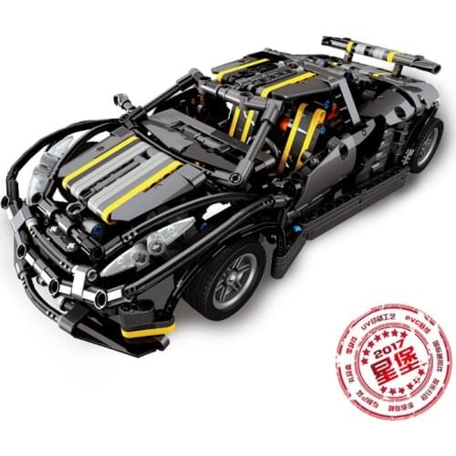 XingBao 07002 1177Pcs MOC Series Balisong Small Supercar Set The Children Educational Building Blocks Bricks Toys Gift