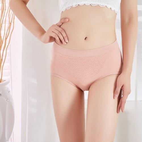 Underwear women lingerie Seamless warm uterus honeycomb cotton Comfort belly Menstrual lady briefs ropa interior femenina YSM618