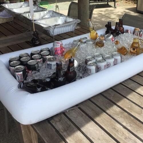 3PCS Swimming Pool Float Beer Table Drinking Cooler Table Bar Tray Beach Inflatable Air Mattress Water Food Drink Holder Floater