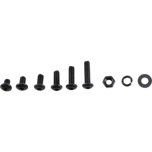 300PCS M3 Black Alloy Steel Hex Socket Screws Bolt And Hex Nuts Washers